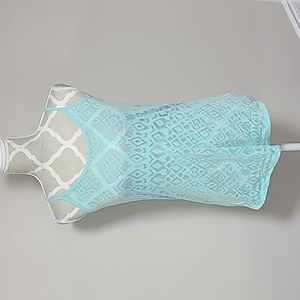 *2/10* Ardene Blue Sheer Tank Top